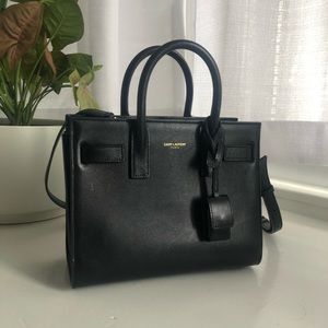 Black Saint Laurent Sac de Jour Nano
